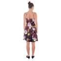 Mona Lisa Floral Black Ruffle Detail Chiffon Dress View2