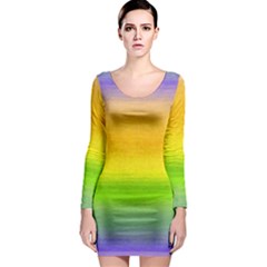 Ombre Long Sleeve Bodycon Dress by Valentinaart