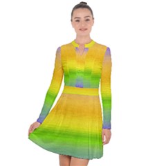 Ombre Long Sleeve Panel Dress