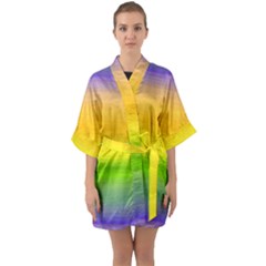 Ombre Quarter Sleeve Kimono Robe