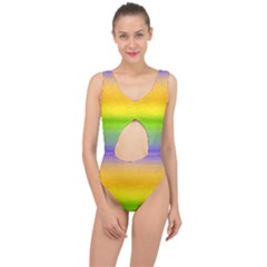 Ombre Center Cut Out Swimsuit