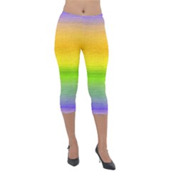 Ombre Lightweight Velour Capri Leggings 