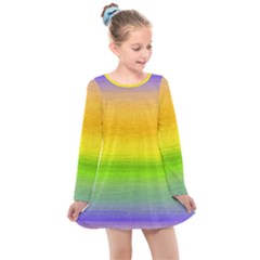 Ombre Kids  Long Sleeve Dress