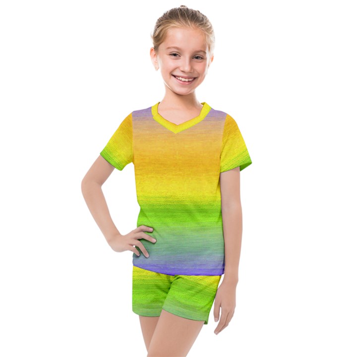 Ombre Kids  Mesh Tee and Shorts Set