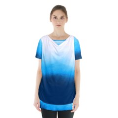 Ombre Skirt Hem Sports Top