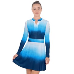 Ombre Long Sleeve Panel Dress