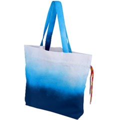 Ombre Drawstring Tote Bag by Valentinaart