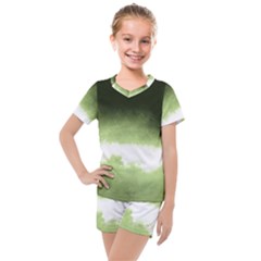 Ombre Kids  Mesh Tee And Shorts Set