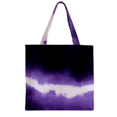 Ombre Zipper Grocery Tote Bag by Valentinaart