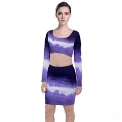 Ombre Top And Skirt Sets