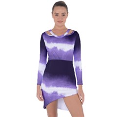 Ombre Asymmetric Cut-out Shift Dress by Valentinaart