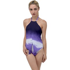 Ombre Go With The Flow One Piece Swimsuit by Valentinaart