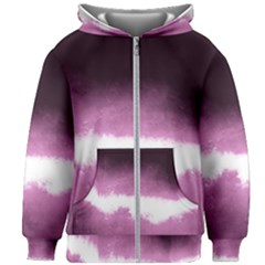 Ombre Kids Zipper Hoodie Without Drawstring by Valentinaart