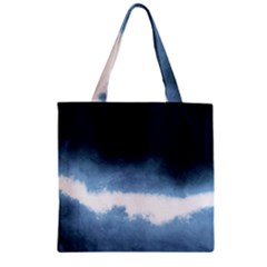 Ombre Zipper Grocery Tote Bag by Valentinaart