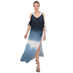 Ombre Maxi Chiffon Cover Up Dress