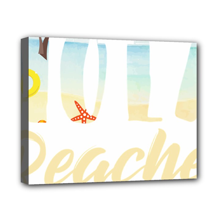 Hola Beaches 3391 Trimmed Canvas 10  x 8  (Stretched)