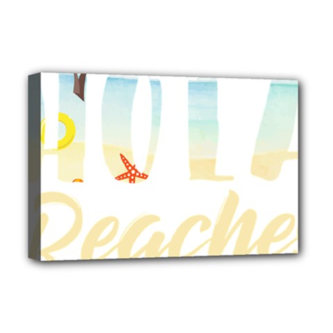 Hola Beaches 3391 Trimmed Deluxe Canvas 18  X 12  (stretched) by mattnz