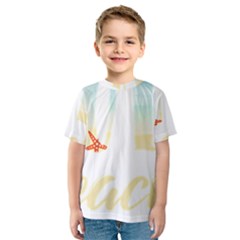 Hola Beaches 3391 Trimmed Kids  Sport Mesh Tee