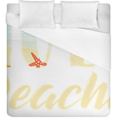 Hola Beaches 3391 Trimmed Duvet Cover (king Size)