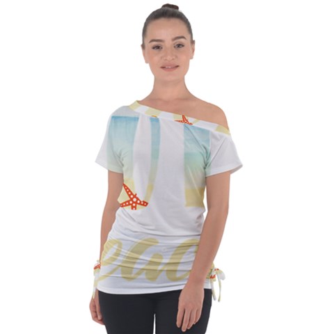 Hola Beaches 3391 Trimmed Tie-up Tee by mattnz