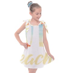 Hola Beaches 3391 Trimmed Kids  Tie Up Tunic Dress by mattnz