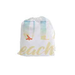 Hola Beaches 3391 Trimmed Drawstring Pouch (medium) by mattnz