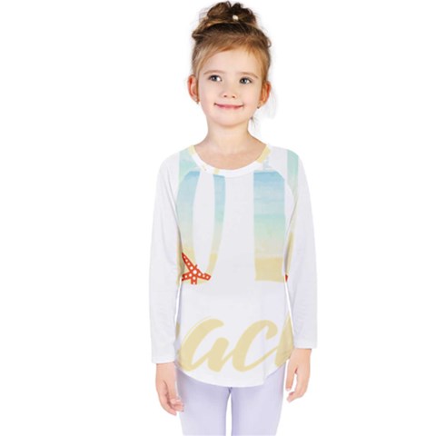 Hola Beaches 3391 Trimmed Kids  Long Sleeve Tee by mattnz