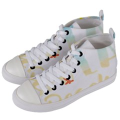 Hola Beaches 3391 Trimmed Women s Mid-top Canvas Sneakers