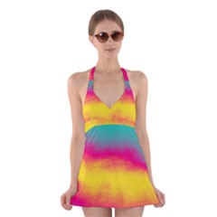 Ombre Halter Dress Swimsuit  by Valentinaart