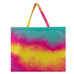 Ombre Zipper Large Tote Bag by Valentinaart