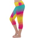 Ombre Lightweight Velour Capri Yoga Leggings View2