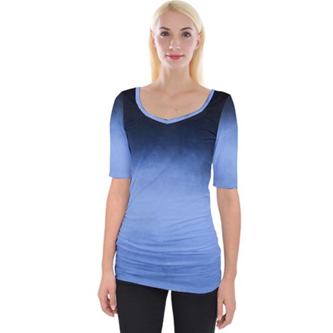 Ombre Wide Neckline Tee by Valentinaart