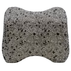 Cracked Texture Abstract Print Velour Head Support Cushion by dflcprints