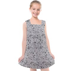 Cracked Texture Abstract Print Kids  Cross Back Dress by dflcprints