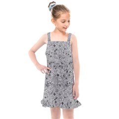 Cracked Texture Abstract Print Kids  Overall Dress