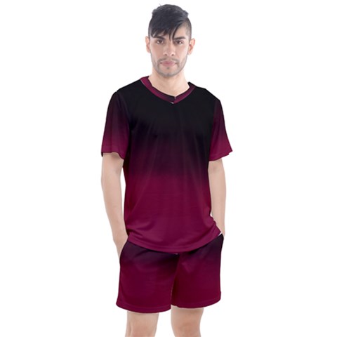 Ombre Men s Mesh Tee And Shorts Set by Valentinaart