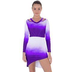 Ombre Asymmetric Cut-out Shift Dress by Valentinaart