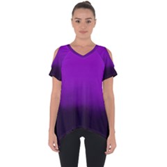 Ombre Cut Out Side Drop Tee by Valentinaart