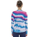 Ombre V-Neck Long Sleeve Top View2