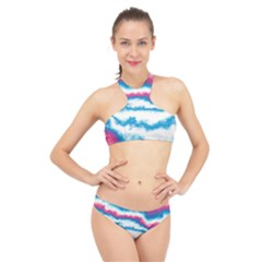 Ombre High Neck Bikini Set by Valentinaart