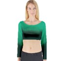 Ombre Long Sleeve Crop Top View1