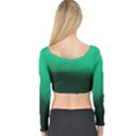 Ombre Long Sleeve Crop Top View2