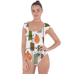 Halloween Mid Century Modern Short Sleeve Leotard  by KayCordingly