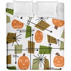 Halloween Mid Century Modern Duvet Cover Double Side (california King Size)