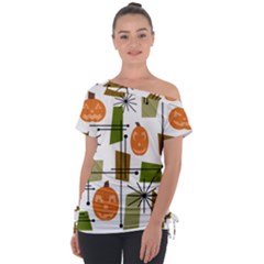 Halloween Mid Century Modern Tie-up Tee