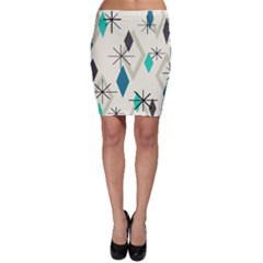 Atomic Era Diamonds (turquoise) Bodycon Skirt by KayCordingly