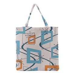 Minimalist Wavy Rectangles Grocery Tote Bag by KayCordingly