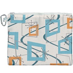 Minimalist Wavy Rectangles Canvas Cosmetic Bag (xxxl) by KayCordingly