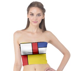 Mondrian Geometric Art Tube Top by KayCordingly