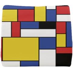 Mondrian Geometric Art Seat Cushion by KayCordingly